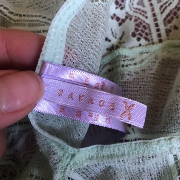 Savage & Fenty Deco Glass Lace Teddy - Picture 14 of 16